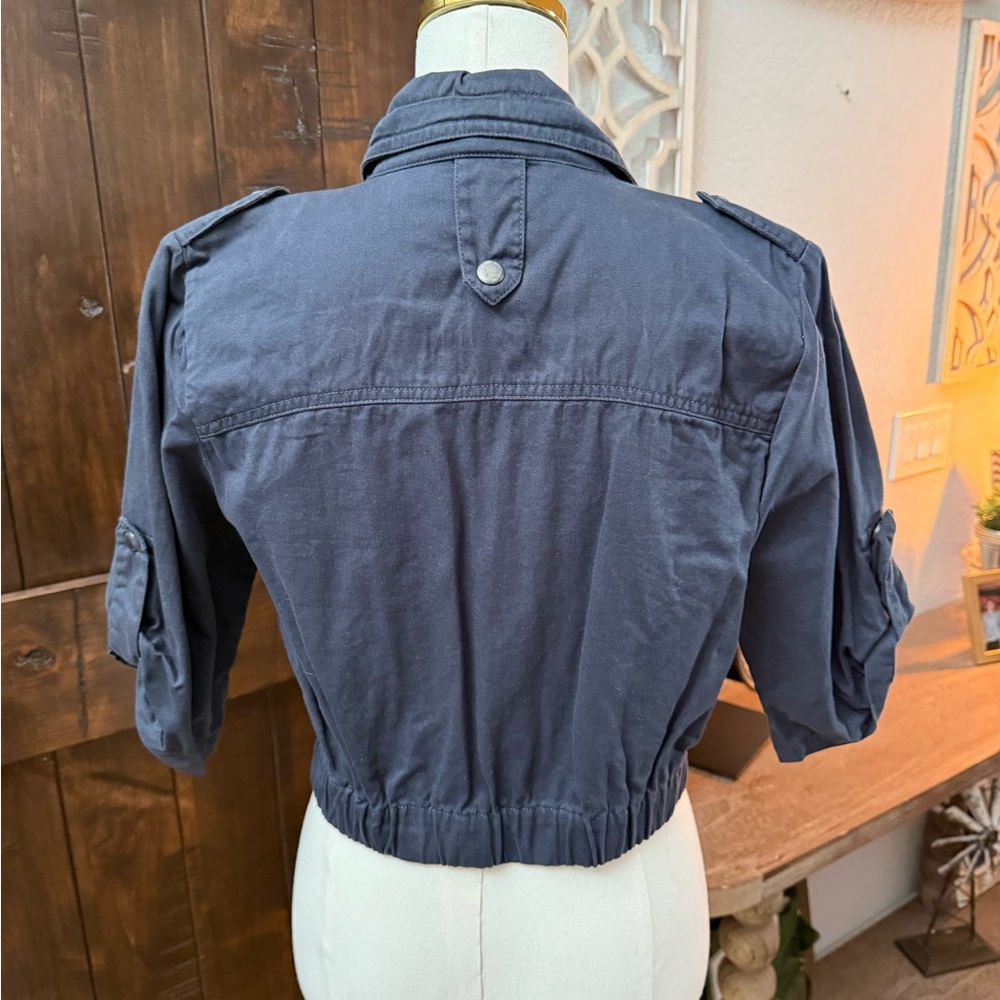 Girl Krazy Dark Blue Utility Jacket - Picture 2 of 3